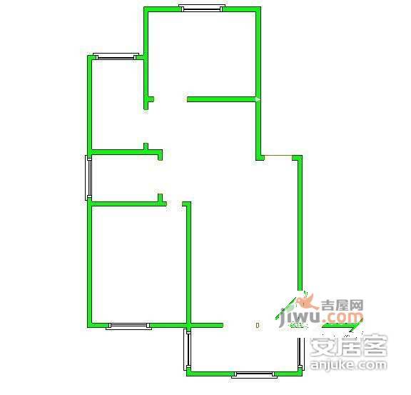 欣纪苑2室2厅1卫户型图