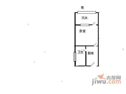 安阳小区1室1厅1卫户型图