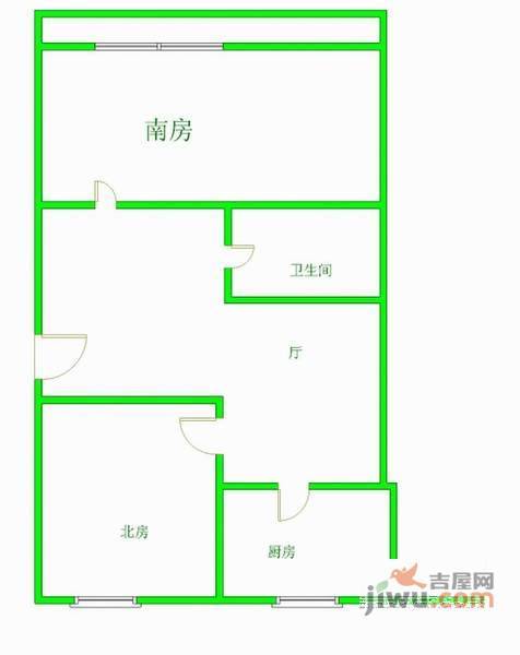 天诚花苑2室2厅1卫97㎡户型图