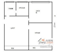 长宁海伦公寓2室2厅1卫108㎡户型图