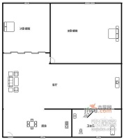 海厦小区2室1厅1卫63㎡户型图