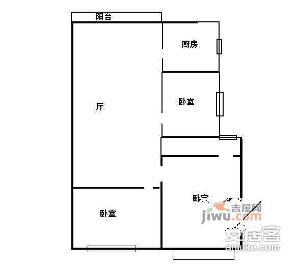 虹桥世家花园3室2厅2卫157㎡户型图