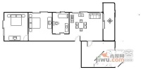 碧玉公寓3室2厅1卫102㎡户型图