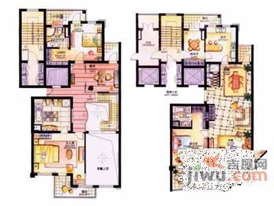 古北中央花园4室3厅3卫360㎡户型图