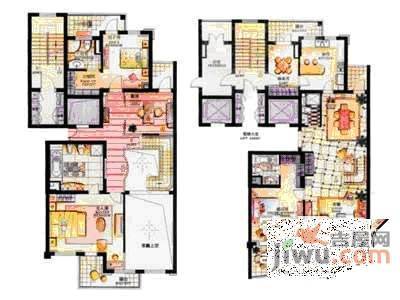 古北中央花园4室2厅2卫311㎡户型图