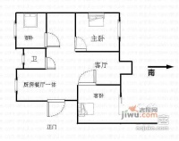 新叶公寓3室2厅2卫179㎡户型图