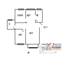 新叶公寓2室2厅1卫103㎡户型图