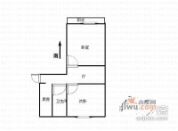 临江四村2室1厅1卫55㎡户型图