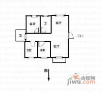 宝山六村3室2厅2卫133㎡户型图