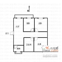 宝钢九村3室1厅1卫90㎡户型图