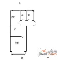 宝钢九村2室1厅1卫81㎡户型图