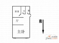 海滨三村2室1厅1卫58㎡户型图