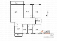 白玉兰花园3室2厅1卫137㎡户型图