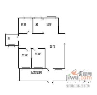 恺源景江苑3室2厅2卫户型图