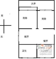 民悦苑2室1厅1卫72㎡户型图