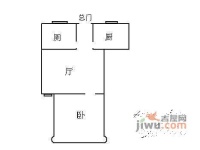 宝钢宝林一村1室1厅1卫41㎡户型图