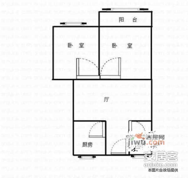 通河六村2室1厅1卫140㎡户型图