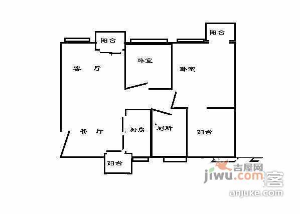 共富工业园区3室2厅2卫户型图