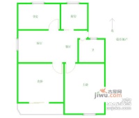 新竹小区3室1厅1卫105㎡户型图