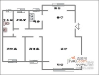 新竹小区3室2厅1卫105㎡户型图