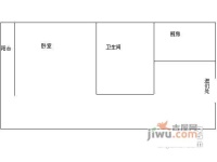 月浦六村1室0厅1卫37㎡户型图