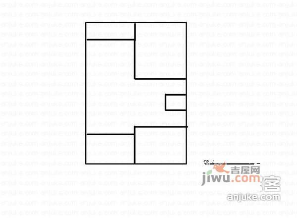 月浦九村2室1厅1卫78㎡户型图