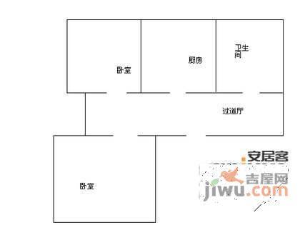 月浦四村2室2厅1卫户型图