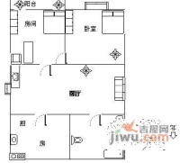 罗南二村2室1厅1卫76㎡户型图