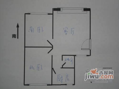 尚城汇景园2室1厅1卫76㎡户型图