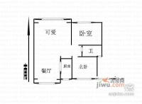 祥瑞公寓2室2厅1卫户型图