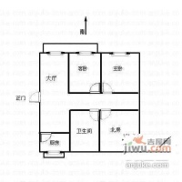 恒鑫公寓2室2厅1卫118㎡户型图