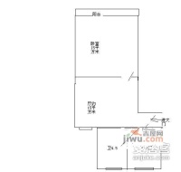 淞南九村1室1厅1卫61㎡户型图