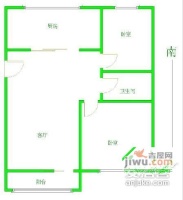 万临家园2室2厅1卫98㎡户型图