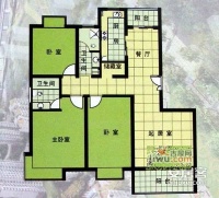 万临家园3室2厅2卫户型图