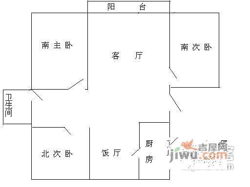 高镜苑3室2厅2卫184㎡户型图