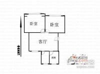 通和六村2室1厅1卫70㎡户型图