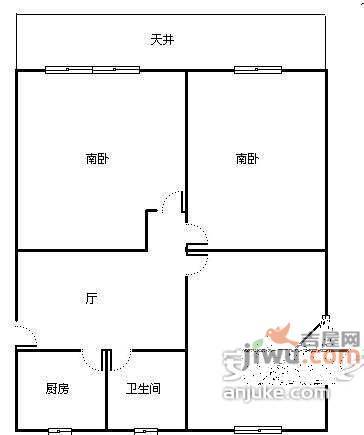 高境二村3室1厅1卫90㎡户型图