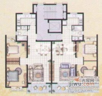 屹立家园4室2厅2卫162㎡户型图