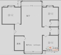 禄德嘉苑3室2厅2卫145㎡户型图