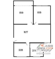通河新村2室1厅1卫92㎡户型图