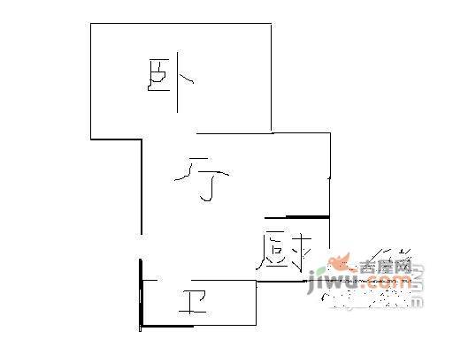 祁连三村1室1厅1卫户型图