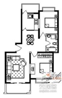 复兴新苑2室2厅1卫93㎡户型图