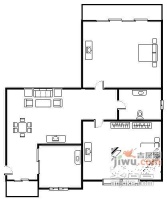 玉华苑2室1厅1卫74㎡户型图