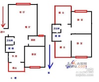 北华苑3室2厅2卫138㎡户型图