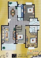 怡华苑3室2厅2卫155㎡户型图