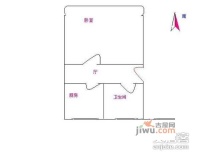 江川公寓1室1厅1卫户型图