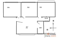西环二村3室1厅1卫93㎡户型图