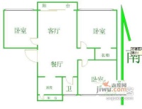 新昌里公寓3室2厅1卫126㎡户型图