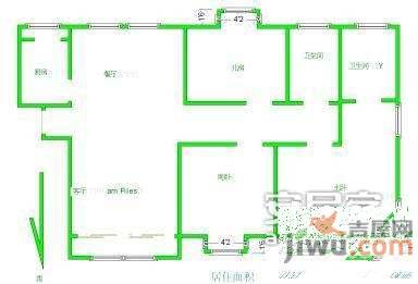 胡姬花园4室2厅3卫180㎡户型图