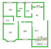 胡姬花园3室2厅2卫149㎡户型图